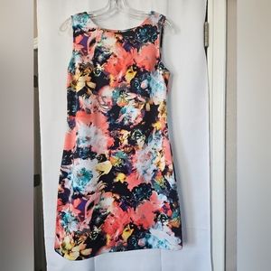 Worthington Floral Sleeveless‎ dress size Medium